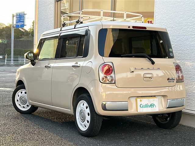 スズキ ラパン ショコラ X 神奈川県 2013(平25)年 5.8万km ミルクティーベージュメタリック/スペリアホワイト ワンオーナー/純正SDナビ/　USB/ワンセグTV/バックカメラ/ルーフラック/ビルトインETC/純正14インチAW/純正フロアマット/オートライト/電動格納ミラー/プッシュスタート/取扱説明書/保証書/スペアキー