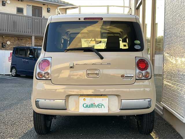 スズキ ラパン ショコラ X 神奈川県 2013(平25)年 5.8万km ミルクティーベージュメタリック/スペリアホワイト ワンオーナー/純正SDナビ/　USB/ワンセグTV/バックカメラ/ルーフラック/ビルトインETC/純正14インチAW/純正フロアマット/オートライト/電動格納ミラー/プッシュスタート/取扱説明書/保証書/スペアキー