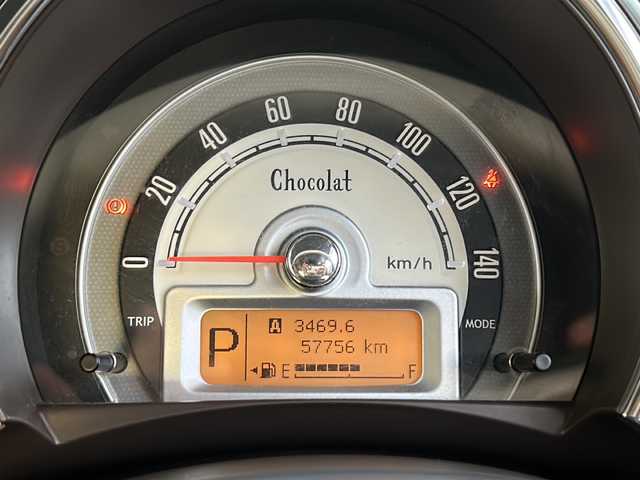 スズキ ラパン ショコラ X 神奈川県 2013(平25)年 5.8万km ミルクティーベージュメタリック/スペリアホワイト ワンオーナー/純正SDナビ/　USB/ワンセグTV/バックカメラ/ルーフラック/ビルトインETC/純正14インチAW/純正フロアマット/オートライト/電動格納ミラー/プッシュスタート/取扱説明書/保証書/スペアキー