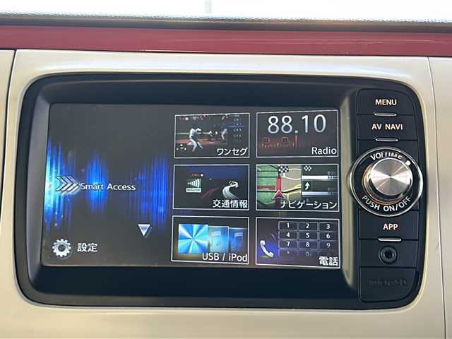 スズキ ラパン ショコラ X 神奈川県 2013(平25)年 5.8万km ミルクティーベージュメタリック/スペリアホワイト ワンオーナー/純正SDナビ/　USB/ワンセグTV/バックカメラ/ルーフラック/ビルトインETC/純正14インチAW/純正フロアマット/オートライト/電動格納ミラー/プッシュスタート/取扱説明書/保証書/スペアキー