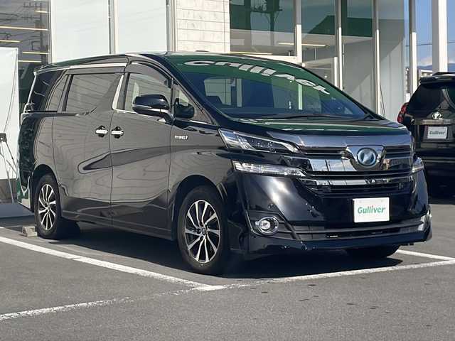 トヨタ ヴェルファイア ハイブリット エグゼクティブ ラウンジ 静岡県 2015(平27)年 16.4万km ブラック /メーカーOPナビ/地デジTV//JBLサウンドシステム//バック/全方位カメラ//両側パワースライドドア//サンルーフ//レザーシート//シートヒーター//2列目シートヒーター/　ベンチレーション//パワーバックドア//セーフティセンス//オートハイビーム//ETC//スマートキー