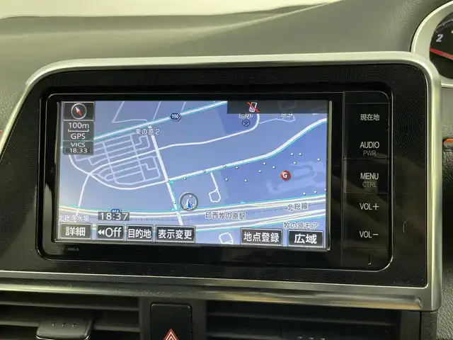 トヨタ シエンタ G 千葉県 2015(平27)年 15.1万km ブラックマイカ セーフティセンスC/・プリクラッシュセーフティシステム/・レーンディパーチャーアラート/・オートマチックハイビーム/・先行車発進告知機能/純正7インチメモリーナビ/・フルセグTV/・CD/DVD再生/・Bluetooth接続/・バックカメラ/純正フリップダウンモニター/両側パワースライドドア/スマートキー/シートヒーター/ETC/LEDヘッドライト/サイド/カーテンエアバッグ