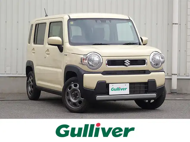スズキ ハスラー HYBRID G 山形県 2023(令5)年 0.8万km シフォンアイボリーM デュアルカメラブレーキサポート/レーダークルーズコントロール/オートヘッドライト/シートヒーター/アイドリングストップ/コーナーセンサー/ステアリングスイッチ/電動格納ミラー/ミラーヒーター/AAC/スマートキー×2