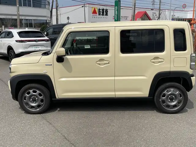 スズキ ハスラー HYBRID G 山形県 2023(令5)年 0.8万km シフォンアイボリーM デュアルカメラブレーキサポート/レーダークルーズコントロール/オートヘッドライト/シートヒーター/アイドリングストップ/コーナーセンサー/ステアリングスイッチ/電動格納ミラー/ミラーヒーター/AAC/スマートキー×2