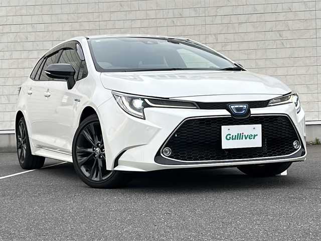 トヨタ カローラツーリング ハイブリッド ダブルバイビー 茨城県 2020(令2)年 4.2万km ホワイトパールクリスタルシャイン 純正ディスプレイオーディオ＆ナビ機能付き/(BT・ラジオ再生)/オプションDVDデッキ付き/レーダークルーズコントロール/レーンアシスト/プリクラッシュセーフティ/コーナーセンサー/ビルトインETC/ドライブレコーダー/バックカメラ/オートライト/LEDヘッドライト/純正17inアルミホイール/フロアマット/スマートキー/スペアキー