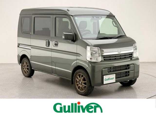 スズキ エブリイ JOIN 兵庫県 2022(令4)年 2.5万km クールカーキPM 純正ディスプレイオーディオ/BT USB Apple Car Play Android Auto/バックカメラ/衝突軽減ブレーキ/LDA/コーナーセンサー/アイドリングストップ/オーバーヘッドコンソール/オートライト/純正ラバーマット/リモコンキー/社外14インチアルミ/ブロックタイヤ