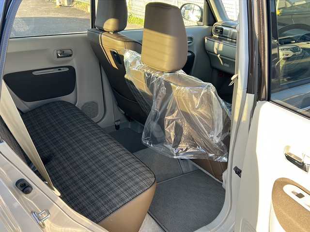 スズキ ラパン ＬＣ X 道東・釧路十勝 2023(令5)年 0.5万km フォーンベージュメタリック/アーバンブラウン 2トーン 純正ディスプレイオーディオ　/ＤＶＤ再生　/Ｂｌｕｅｔｏｏｔｈ接続　/バックカメラ　/前席シートヒーター　/リアコーナーセンサー　/レーンアシスト　/衝突軽減ブレーキ/横滑り防止装置/アイドリングストップ　/スマートキー　/プッシュスタート/純正LEDヘッドライト　/純正１４インチアルミホイール/純正フロアマット