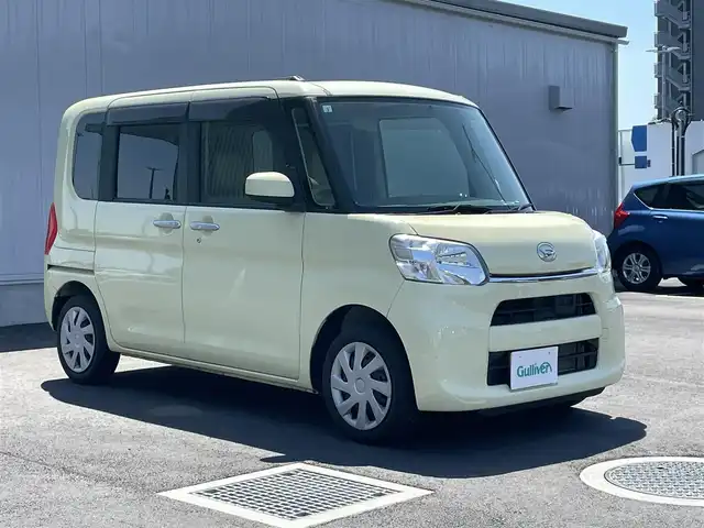 ダイハツ タント L SA 千葉県 2015(平27)年 3.9万km コットンアイボリー 禁煙車/スマートアシスト/・衝突警報機能/・衝突回避支援ブレーキ機能/・誤発進抑制機能（前方）/・先行車発進お知らせ機能/社外７インチナビ/・フルセグTV/CD/SD/両側スライドドア/エアコン/リモコンキー/パワーステアリング/パワーウインドウ/電動格納ミラー/保証書、取説/スペアキー