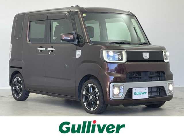 ダイハツ ウェイク G SA 大分県 2014(平26)年 7.1万km プラムブラウンクリスタルマイカ 純正ナビ/フルセグTV/HDMI/Bluetooth/バックカメラ/両側パワースライドドア/衝突軽減装置/USB/オートHIDライト/プッシュスタート/純正フロアマット/純正ドアバイザー/純正15インチAW/スペアキーX1