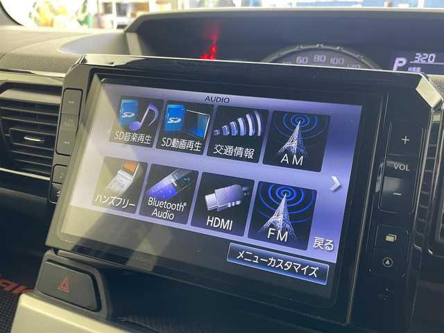 ダイハツ ウェイク G SA 大分県 2014(平26)年 7.1万km プラムブラウンクリスタルマイカ 純正ナビ/フルセグTV/HDMI/Bluetooth/バックカメラ/両側パワースライドドア/衝突軽減装置/USB/オートHIDライト/プッシュスタート/純正フロアマット/純正ドアバイザー/純正15インチAW/スペアキーX1