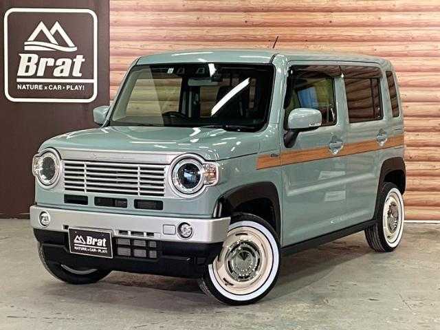 スズキ ハスラー HYBRID X ターボ 福島県 2021(令3)年 1.1万km オフブルーM AIS検査済み/【社外パーツ取付有】/前席シートヒーター/レーダークルーズコントロール/クリアランスソナー/アイドリングストップ/パドルシフト/ドライブレコーダー/SDデッキ/レーンキープアシスト/衝突被害軽減ブレーキ/純正LEDヘッドライト/15インチAW　DEANクロスカントリー（社外）/NANKANG ECO-2+ ホワイトリボン　165/60R15（新品）（社外）/ダムド　CLASSICO フェイスチェンジキット（社外）/ダムド　 CLASICOウッドストライプ（社外）/ATOTO　ディスプレイオーディオ（社外）