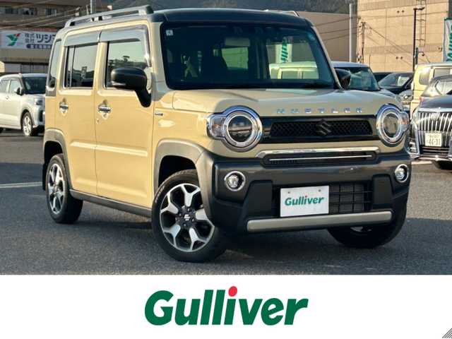 スズキ ハスラー Jスタイル Ⅱ ターボ 広島県 2024(令6)年 2.6万km シフォンアイボリーメタリック/ガンメタリック2トーン ワンオーナー/KENWOODナビ/【フルセグTV/CD/DVD/Bluetooth】/バックカメラ/ETC/ドライブレコーダー/HDMI/ハーフレザーシート/シートヒーター(D/N)/パドルシフト/衝突被害軽減ブレーキ/レーダークルーズコントロール/ルーフレール/コーナーセンサー/LEDヘッドライト/オートライト/プッシュスタート/スマートキー/スペアキー/アイドリングストップ/保証書/取扱説明書