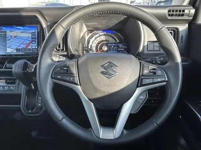 スズキ ハスラー Jスタイル Ⅱ ターボ 広島県 2024(令6)年 2.6万km シフォンアイボリーメタリック/ガンメタリック2トーン ワンオーナー/KENWOODナビ/【フルセグTV/CD/DVD/Bluetooth】/バックカメラ/ETC/ドライブレコーダー/HDMI/ハーフレザーシート/シートヒーター(D/N)/パドルシフト/衝突被害軽減ブレーキ/レーダークルーズコントロール/ルーフレール/コーナーセンサー/LEDヘッドライト/オートライト/プッシュスタート/スマートキー/スペアキー/アイドリングストップ/保証書/取扱説明書