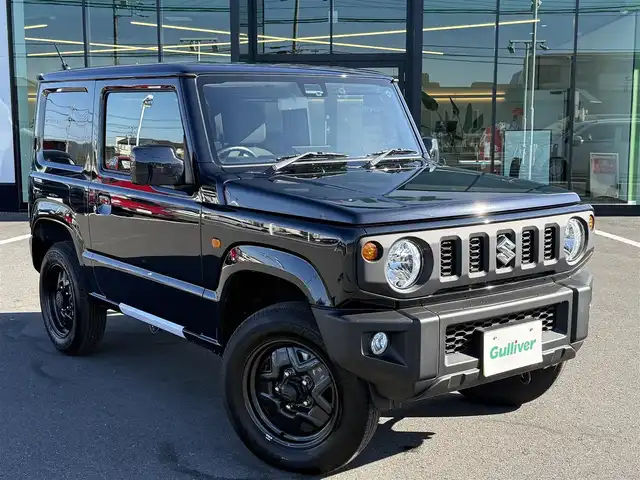 スズキ ジムニー XL 栃木県 2025(令7)年 0.1千km ブルーイッシュブラックパール3 デュアルセンサーブレーキサポート/レーンアラート/バックソナー/シートヒーター/ダウンヒルアシスト/ミラーヒーター/スマートキー×2