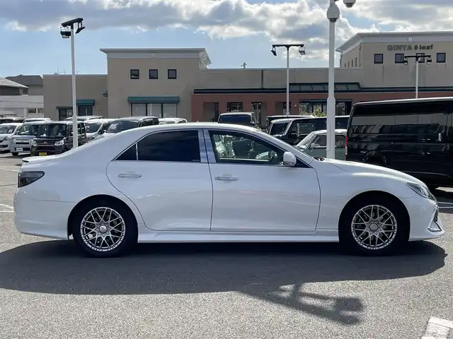 トヨタ マークＸ 250G 長崎県 2017(平29)年 8.9万km ホワイトパールクリスタルシャイン 純正SDナビ/CD/DVD/BT/フルセグTV/バックカメラ/D席パワーシート/プリクラッシュセーフティシステム/レーダークルーズコントロール/モデリスタエアロ/ドライブレコーダー/LEDオートヘッドライト/社外17インチAW/ビルトインETC2.0