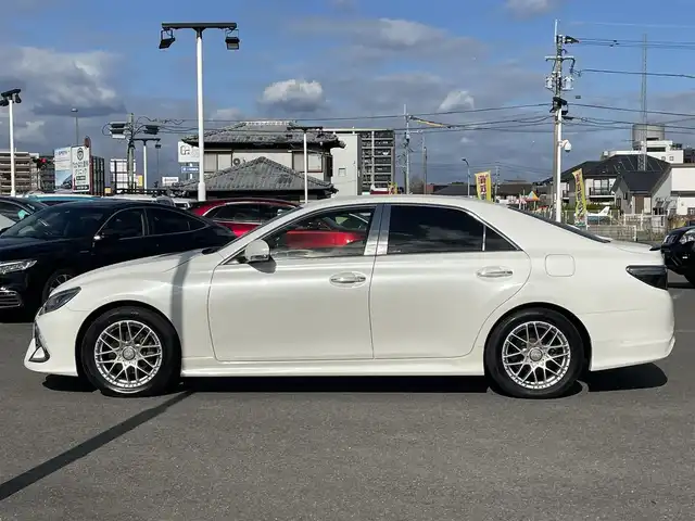 トヨタ マークＸ 250G 長崎県 2017(平29)年 8.9万km ホワイトパールクリスタルシャイン 純正SDナビ/CD/DVD/BT/フルセグTV/バックカメラ/D席パワーシート/プリクラッシュセーフティシステム/レーダークルーズコントロール/モデリスタエアロ/ドライブレコーダー/LEDオートヘッドライト/社外17インチAW/ビルトインETC2.0