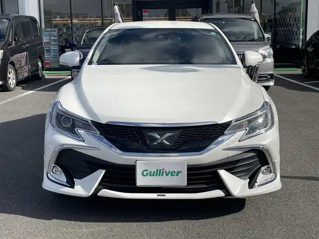 トヨタ マークＸ 250G 長崎県 2017(平29)年 8.9万km ホワイトパールクリスタルシャイン 純正SDナビ/CD/DVD/BT/フルセグTV/バックカメラ/D席パワーシート/プリクラッシュセーフティシステム/レーダークルーズコントロール/モデリスタエアロ/ドライブレコーダー/LEDオートヘッドライト/社外17インチAW/ビルトインETC2.0