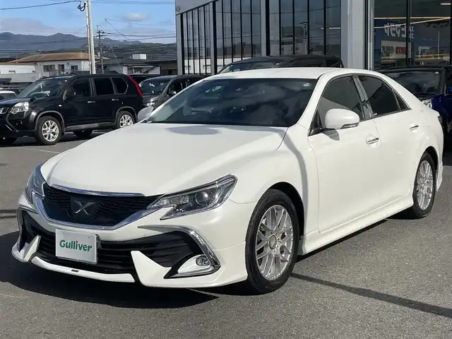 トヨタ マークＸ 250G 長崎県 2017(平29)年 8.9万km ホワイトパールクリスタルシャイン 純正SDナビ/CD/DVD/BT/フルセグTV/バックカメラ/D席パワーシート/プリクラッシュセーフティシステム/レーダークルーズコントロール/モデリスタエアロ/ドライブレコーダー/LEDオートヘッドライト/社外17インチAW/ビルトインETC2.0