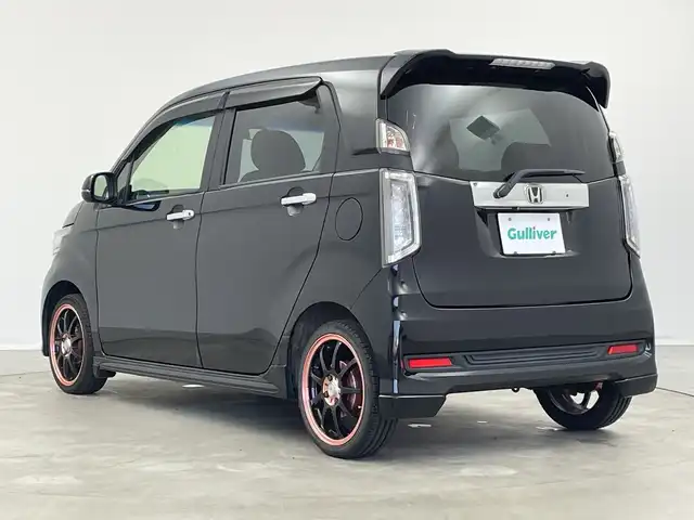 ホンダ Ｎ ＷＧＮ カスタム G 新潟県 2014(平26)年 9.7万km スマートブラック 社外SDナビ/バックモニター/純正フロアマット/ハーフレザーシート/社外16インチAW夏タイヤ/横滑り防止機能