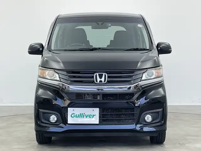 ホンダ Ｎ ＷＧＮ カスタム G 新潟県 2014(平26)年 9.7万km スマートブラック 社外SDナビ/バックモニター/純正フロアマット/ハーフレザーシート/社外16インチAW夏タイヤ/横滑り防止機能