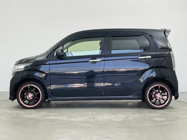 ホンダ Ｎ ＷＧＮ カスタム G 新潟県 2014(平26)年 9.7万km スマートブラック 社外SDナビ/バックモニター/純正フロアマット/ハーフレザーシート/社外16インチAW夏タイヤ/横滑り防止機能