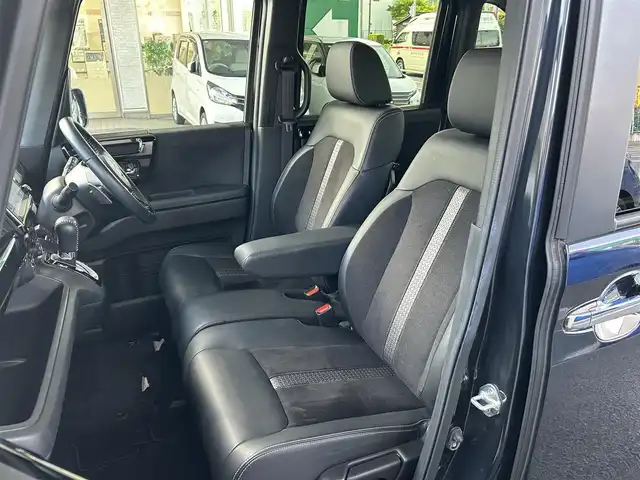 ホンダ Ｎ ＢＯＸ カスタム L ターボ 神奈川県 2022(令4)年 2.3万km ミッドナイトブルービームM ワンオーナー/純正ナビ/フルセグTV/バックカメラ/両側パワースライド/クルーズコントロール/パドルシフト/ハーフレザー/前席シートヒーター/ETC/前後ドライブレコーダー/コーナーセンサー/スマートキー/スペアキー×1/純正フロアマット/純正AW/取扱説明書/保証書
