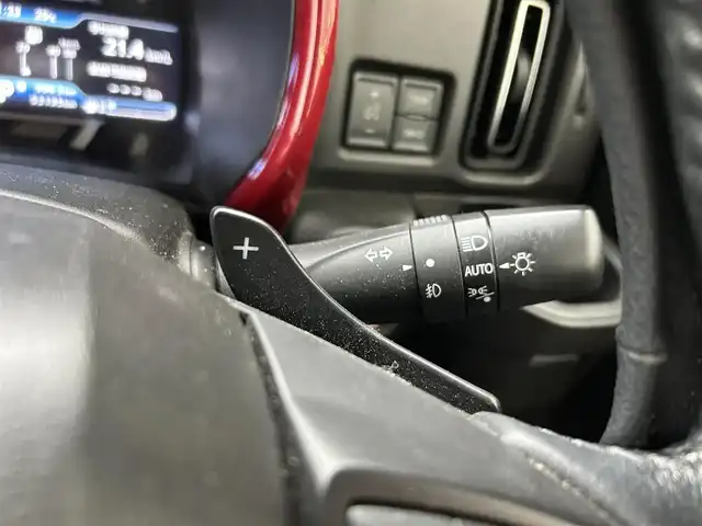 スズキ ハスラー HYBRID X ターボ 佐賀県 2020(令2)年 5.4万km フェニックスレッドパール/ガンメタリック2トーンルーフ デュアルカメラブレーキサポート/追従クルーズコントロール/バックセンサー/社外ディスプレイオーディオ/・バックカメラ/・BT/CD/シートヒーター/前後ドラレコ(ZDR025)/LEDヘッドライト/オートライト/フォグランプ/プッシュスタート/ETC/革巻きステアリング/パドルシフト/社外18インチAW/スペアキー×１/取扱説明書