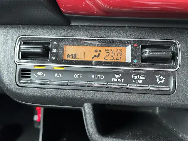 スズキ ハスラー HYBRID X ターボ 佐賀県 2020(令2)年 5.4万km フェニックスレッドパール/ガンメタリック2トーンルーフ デュアルカメラブレーキサポート/追従クルーズコントロール/バックセンサー/社外ディスプレイオーディオ/・バックカメラ/・BT/CD/シートヒーター/前後ドラレコ(ZDR025)/LEDヘッドライト/オートライト/フォグランプ/プッシュスタート/ETC/革巻きステアリング/パドルシフト/社外18インチAW/スペアキー×１/取扱説明書