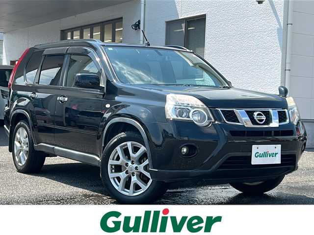 日産 エクストレイル 20Xtt 岐阜県 2012(平24)年 14.1万km ダイヤモンドブラック /7インチSDナビ/（BT/CD/DVD/FM/AM/TV/SD/USB）//前方ドラレコ//純正フロアマット//純正18インチアルミホイール//純正ドアバイザー//ETC//取扱説明書＆保証書＆記録簿　完備