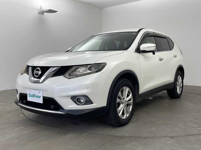 日産 エクストレイル 20X エマージェンシーブレーキ 兵庫県 2016(平28)年 19.4万km ブリリアントホワイトパール ・ワンオーナー/・４WD/・純正ナビ/・CD/DVD/BT/USB/SD/AUX/HDMI/VTR/・フルセグTV/・バックカメラ/・車線逸脱警報/・エマージェンシーブレーキ/・進入禁止警報/・フロントソナー/・リアソナー/・コーナリングスタビリティアシスト/・アクティブエンジンブレーキ/・ビークルダイナミクスコントロール/・アイドリングストップ/・ダウンヒルアシストコントロール/・オールモード４×４-i/・前後コーナーセンサー/・ステアリングリモコン/・前席シートヒーター/・撥水カプロンシート/・LEDヘッドランプ/・オートライト/・フォグランプ/・純正１７インチアルミホイール/・純正ドライブレコーダー（前方）/・純正フロアマット/・ビルトインETC/・ドアミラーヒーター/・スマートキー/・スペアキー/・プッシュスタート/・電動格納ミラー