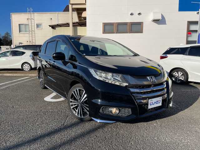 ホンダ オデッセイ アブソルート EX 東京都 2014(平26)年 10.8万km クリスタルブラックパール (株)IDOMが運営する【じしゃロン国分寺店】の自社ローン対象車両になります。こちらは現金ご利用時の価格です。自社ローンご希望の方は別途その旨お申付け下さい。/衝突被害軽減ブレーキシステム(CMBS)/マルチビューカメラシステム/両側パワースライドドア/純正インターメモリナビ/フルセグテレビ/フリップダウンモニター/2列目オットマン/クルーズコントロール/純正18インチアルミ/スマートキー/パドルシフト/ステアリングスイッチ/LED/ETC