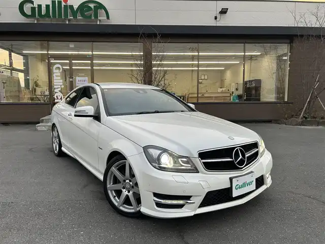 メルセデス・ベンツ Ｃ２５０ ブルーエフィシェンシー クーペ 宮城県 2012(平24)年 9.5万km カルサイトホワイト HDDナビプッシュスタートミュージックサーバー/ETC