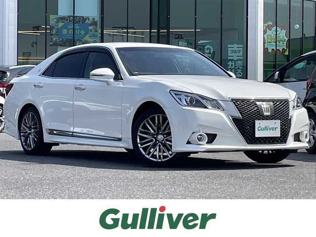 トヨタ クラウン アスリート S 島根県 2014(平26)年 9.7万km ホワイトパールクリスタルシャイン アドバンストパッケージ/・プリクラッシュセーフティ/純正ナビ/CD/DVD/DTV/Bluetooth/バックカメラ/レーダークルーズコントロール/HIDオートライト/純正18インチアルミホイール/コーナーセンサー/ステアリングスイッチ/ビルトインETC/スマートキー/スペアキーX2/プッシュスタート/純正フロアマット/純正ドアバイザー