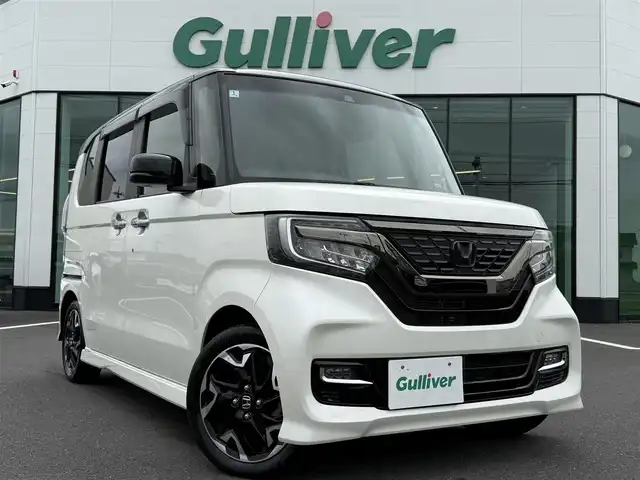 ホンダ Ｎ ＢＯＸ カスタム G L ターボ ホンダセンシング 栃木県 2017(平29)年 4.2万km プレミアムホワイトパールⅡ ツートンカラー/Gathersナビ/Bluetoothオーディオ/バックカメラ/CD/DVD再生機能/フルセグtv走行中視聴可/ステアリングリモコン/ホンダセンシング /レーダークルーズコントロール/レーンキープアシストシステム/バックソナー/両側パワースライドドア /ハーフレザーシート/LEDヘッドライト&フォグ/シーケンシャルウインカー/ビルトインETC/USB入力×2/スマートキー×2
