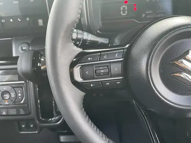 スズキ スペーシア カスタム HYBRID XS 鹿児島県 2025(令7)年 0.8万km ブルーイッシュブラックパール3 オートブレーキホールド/ヘッドアップディスプレイ/純正9インチナビ/BT/フルセグ/アラウンドビューモニター/両側パワースライドドア/クルーズコントロール/LEDオートライト/オートハイビーム/ハンドルヒーター/ハーフレザーシート/シートヒーター/純正15インチアルミホイール/アイドリングストップ/スマートキー