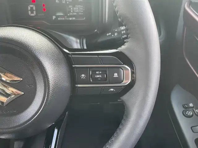 スズキ スペーシア カスタム HYBRID XS 鹿児島県 2025(令7)年 0.8万km ブルーイッシュブラックパール3 オートブレーキホールド/ヘッドアップディスプレイ/純正9インチナビ/BT/フルセグ/アラウンドビューモニター/両側パワースライドドア/クルーズコントロール/LEDオートライト/オートハイビーム/ハンドルヒーター/ハーフレザーシート/シートヒーター/純正15インチアルミホイール/アイドリングストップ/スマートキー