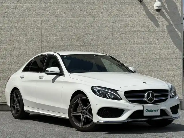 メルセデス・ベンツ Ｃ２００ アバンギャルド AMGライン 滋賀県 2017(平29)年 7.3万km ポーラホワイト HDDナビ/ワンセグテレビ（走行中視聴可能）/バックカメラ/ウィンカーミラー/クルーズコントロール/プッシュスタート/ETC/ブラインドスポットモニター/D+N席パワーシート/D+N席シートヒーター/レーンキープアシスト
