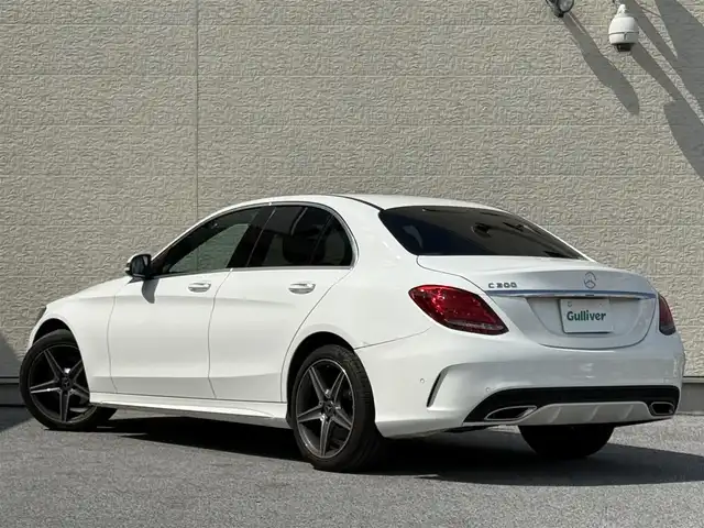 メルセデス・ベンツ Ｃ２００ アバンギャルド AMGライン 滋賀県 2017(平29)年 7.3万km ポーラホワイト HDDナビ/ワンセグテレビ（走行中視聴可能）/バックカメラ/ウィンカーミラー/クルーズコントロール/プッシュスタート/ETC/ブラインドスポットモニター/D+N席パワーシート/D+N席シートヒーター/レーンキープアシスト