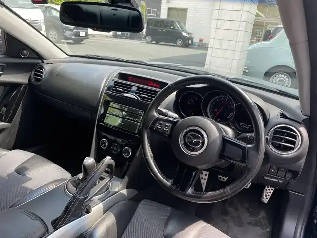 マツダ ＲＸ－８ タイプ RS 茨城県 2010(平22)年 13.4万km ストーミーブルーマイカ RECABOスポーツシート/純正アルミ/スペアキー×１/バックカメラ/社外HDDナビ/(フルセグTV、DVD再生あり)CARROZZERIA/KNIGHT SPORTSマフラー