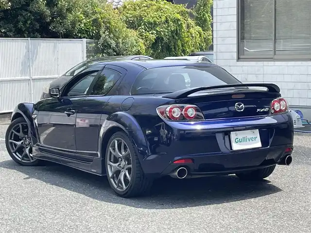 マツダ ＲＸ－８ タイプ RS 茨城県 2010(平22)年 13.4万km ストーミーブルーマイカ RECABOスポーツシート/純正アルミ/スペアキー×１/バックカメラ/社外HDDナビ/(フルセグTV、DVD再生あり)CARROZZERIA/KNIGHT SPORTSマフラー