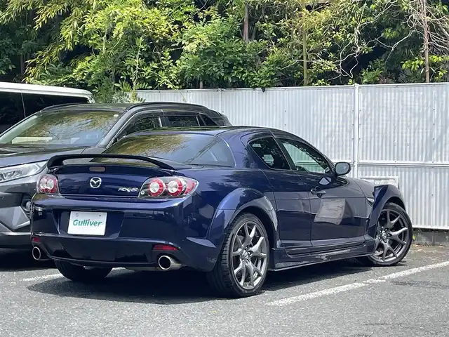 マツダ ＲＸ－８ タイプ RS 茨城県 2010(平22)年 13.4万km ストーミーブルーマイカ RECABOスポーツシート/純正アルミ/スペアキー×１/バックカメラ/社外HDDナビ/(フルセグTV、DVD再生あり)CARROZZERIA/KNIGHT SPORTSマフラー