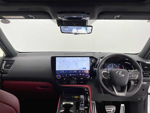 レクサス ＮＸ 350 Fスポーツ 長野県 2023(令5)年 1.1万km ホワイトノーヴァガラスフレーク 4WD/サンルーフ/ターボ/寒冷地仕様/純正大型ナビ/（フルセグ/Bluetooth/Apple Car Pley/Miracast)/ビルトインETC2.0/全方位モニター/レクサスセーフティーシステム/・衝突軽減ブレーキ/・レーンキープアシスト/・フロントクロストラフィックアラート/・リヤクロストラフィックアラート/・ブラインドスポットモニター/・レーンチェンジアシスト/・プロアクティブドライビングアシスト/・パーキングサポートブレーキ/デジタルインナーミラー/置くだけ充電/フロントフォグ/リアフォグ/前席シートヒーター/前席エアシート/前後ドライブレコーダー/前席パワーシート/Fスポーツ専用ブレーキキャリパー/Fスポーツ専用シート/電動ホールドブレーキ/オートホールド/ステアリングヒーター/スマートキー