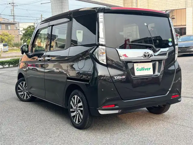 トヨタ タンク カスタムG 愛知県 2019(令1)年 10万km ブラックマイカメタリック ワンオーナー/純正ナビ（NSZT-W68T）/　CD/DVD/SD/BT/AM/FM/フルセグＴＶ/バックカメラ/スマートアシスト３/フロントスポイラー/両側電動スライドドア/クルーズコントロール/ＥＴＣ/純正フロアマット/純正ドアバイザー/LEDヘッドライト/スマートキー×2/ＩＳＯＦＩＸ