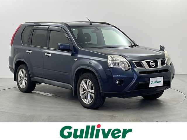 日産 エクストレイル 20X 栃木県 2012(平24)年 17.5万km スチールブルー 純正ナビ/(AM/FM/CD/DVD/Bluetooth/SD)/フルセグTV/バックカメラ/4WD/ETC/シートヒーター/スマートキー/オートライト/ダウンヒルアシストコントロール/パワーステアリング/ルーフレール