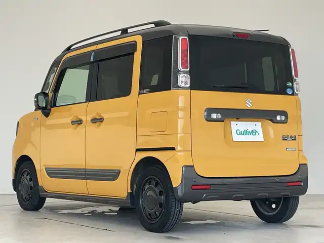 スズキ スペーシア ギア HYBRID XZターボ 愛知県 2018(平30)年 5.6万km アクティブイエロー/ガンメタリック2トーン HUD/両側パワースライドドア/クルーズコントロール/LDA/PCS/パドルシフト/クリアランスソナー/フォグランプ/社外SDナビ/フルセグテレビ/Bluetooth/スマートキー/純正フロアマット/シートヒーター/コーナーセンサー/レーンキープアシスト/オートライト/LEDヘッドライト