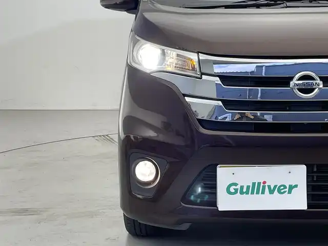 日産 デイズ HWS X Vセレ +SeftyⅡ 滋賀県 2015(平27)年 7.2万km モカブラウンP 純正SDナビ/【Bluetooth/CD/DVD/フルセグTV】/全方位カメラ/衝突被害軽減ブレーキ/HIDヘッドライト/純正フロアマット/プッシュスタート/スマートキー