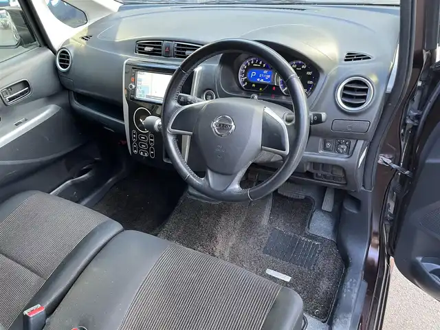 日産 デイズ HWS X Vセレ +SeftyⅡ 滋賀県 2015(平27)年 7.2万km モカブラウンP 純正SDナビ/【Bluetooth/CD/DVD/フルセグTV】/全方位カメラ/衝突被害軽減ブレーキ/HIDヘッドライト/純正フロアマット/プッシュスタート/スマートキー