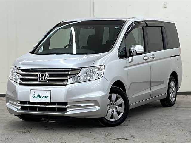 ホンダ ステップワゴン G コンフォートセレクション 道央・札幌 2013(平25)年 9.5万km スーパープラチナメタリック ワンオーナー/4WD/純正SDナビ(フルセグ、FM、AM、CD、DVD、SD、USB)/バックカメラ/クルーズコントロール/両側パワースライドドア/寒冷地仕様/アイドリングストップ/オートライト/ステアリングスイッチ/後席モニター/社外ドライブレコーダー(前後)/冬タイヤ積み込み(社外15インチAW)/スマートキー/ETC/保証書、取扱説明書有/スペアキー×1