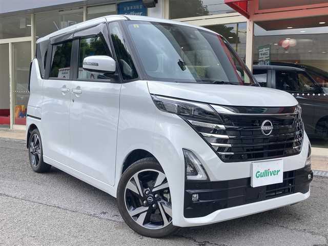 日産 ルークス HWS Gターボ プロパイロットED 長崎県 2023(令5)年 1.9万km ホワイトパール プロパイロット/両側パワースライドドア/・左側ハンズフリースライドドア/ドライブレコーダー/全方位カメラ・バックカメラ/ディーラーOPナビ/・Bluetooth/・フルセグTV/・AM/FM/・HDMI/後席サーキュレーター/電子パーキング/オートホールド機能/LEDオートヘッドライト/レザーシート/ETC/後席サンシェード/コーナーセンサー
