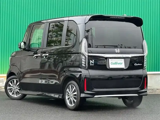 ホンダ Ｎ ＢＯＸ カスタム L 宮城県 2023(令5)年 3.8万km クリスタルブラックパール ホンダセンシング/●衝突軽減ブレーキ（CMBS）/●誤発進抑制機能/●歩行者事故低減ステアリング/●路外逸脱抑制機能/●渋滞追従機能付アダプティブクルーズコントロール（ACC）/●車線維持支援システム（LKAS）/●先行車発進お知らせ機能/●標識認識機能/●後方誤発進抑制機能/リアコーナーセンサー/ケンウッドSDナビ/・CD.DVD.SD.BT/・フルセグTV/バックモニター/ビルトインETC/片側パワースライドドア/前席シートヒーター/後席ロールサンシェード/シーケンシャルランプ/LEDヘッドライト/LEDフォグランプ/ステアリングスイッチ/純正１４インチAW/純正フロアマット/W/サイド/カーテンエアバッグ